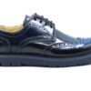 SCARPA UOMO ARTIGIANALE INGLESINA BLU FONDO SUPER BLU 493