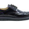 SCARPA UOMO ARTIGIANALE INGLESINA ABRASIVATO NERO FONDO SUPER NERO 493
