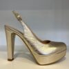 SCARPA DONNA PEDULLA' ARGENTO-PLATINO-ROSE GOLD art.843 t.10