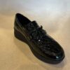 MOCASSINO NANOOK IN PELLE NERA PITONATA ART. 19860